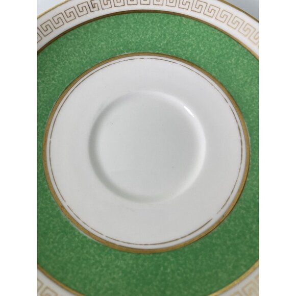 EB Foley China Teacup & Saucer, Green, Gold & White, Made in England, Tableware - Picture 10 of 12